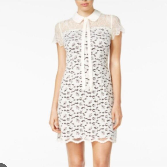 Kensie Bow Collar Dress - Picture 2 of 14